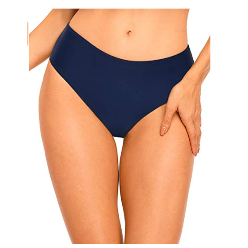 Firpearl Mid Waist Bikini Bottom Navy Size 10